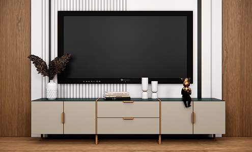 Light Luxury TV Cabinet 3d model