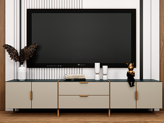 Light Luxury TV Cabinet 3d model