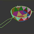 Durable Metal Mesh Strainer With Long Handle For Kitchen Household Use