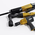 Yellow And Black Industrial Pneumatic Tools With Heavy Duty Design And Ergonomic Handles