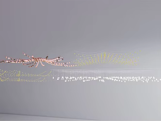 Modern Decorative Lights Commercial Landscape Atmosphere Lights Landscape Lights Hanging Tree Lights Colorful Lights 3d model