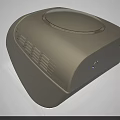 White Household Appliance with Round Top Ventilation Grilles and Blue Indicator Light