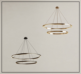 Pendant lamp combination 3d model