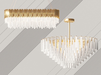 Light Luxury Chandelier 3d model