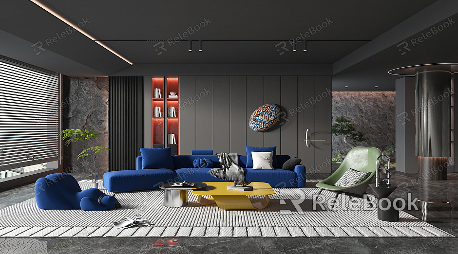 modern living room model