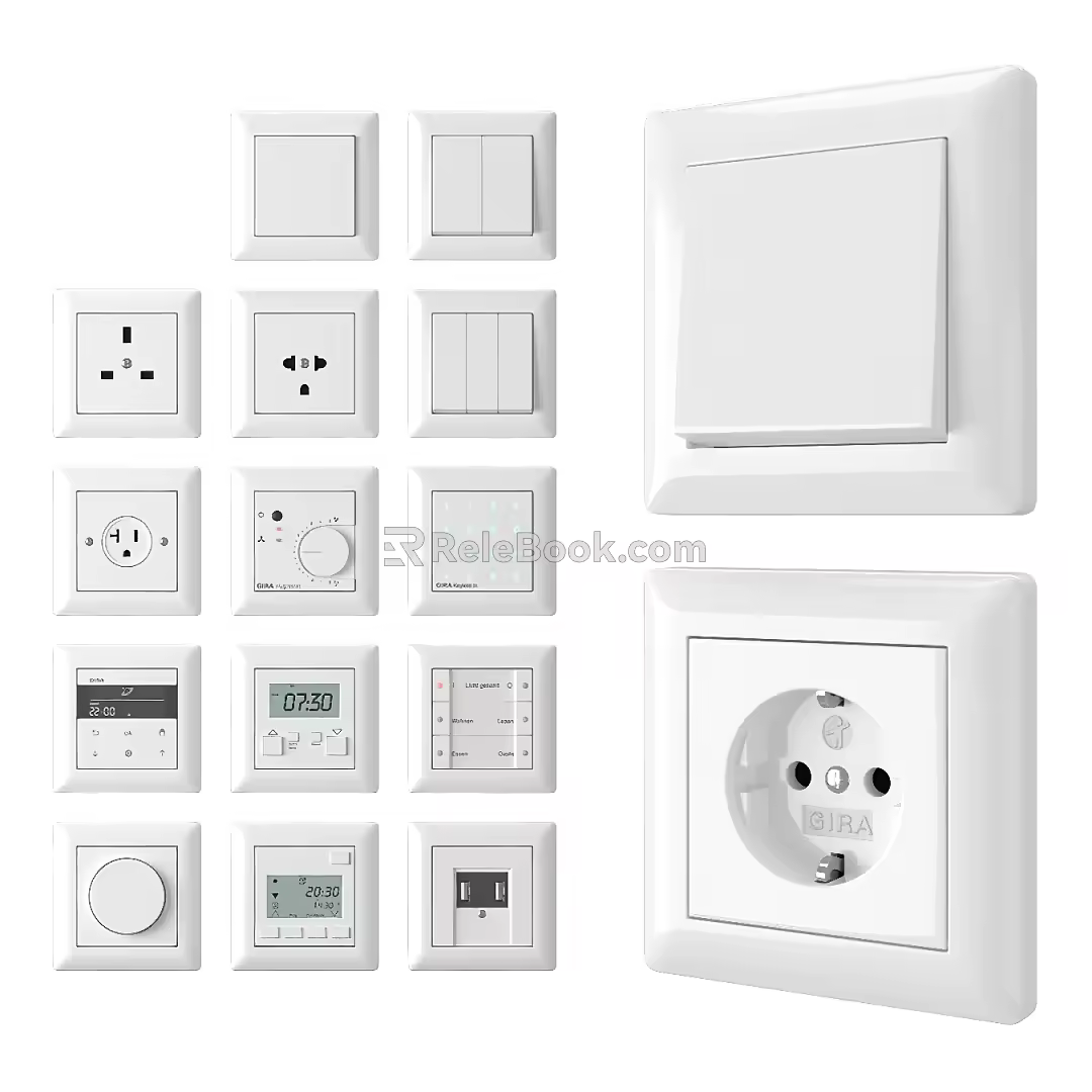 Modern Switch Panel 3d model