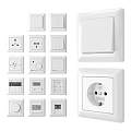 Modern Switch Panel 3d model