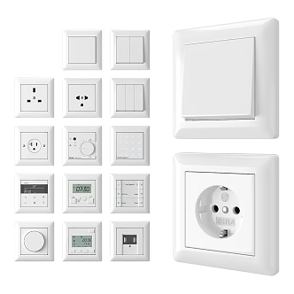 Modern Switch Panel 3d model