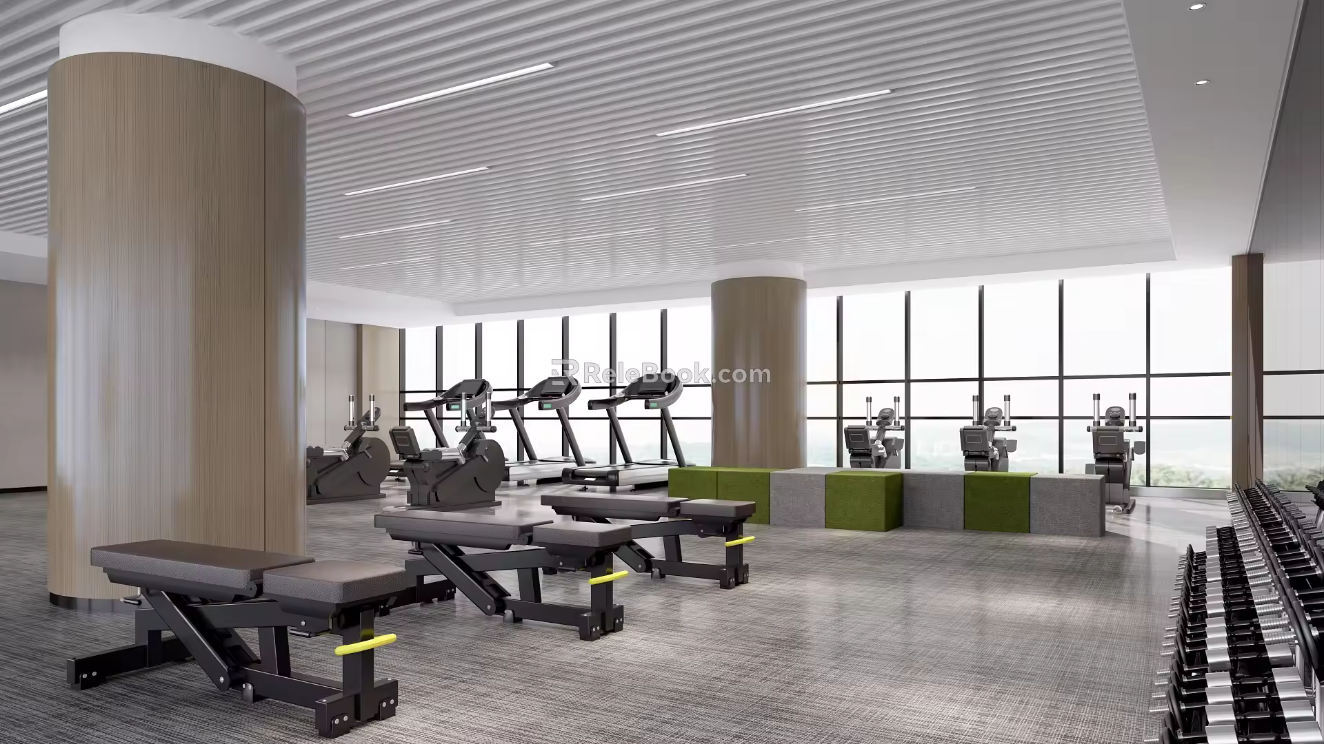 Modern Gym 3d model