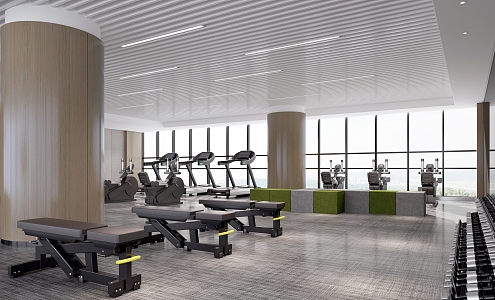 Modern Gym 3d model