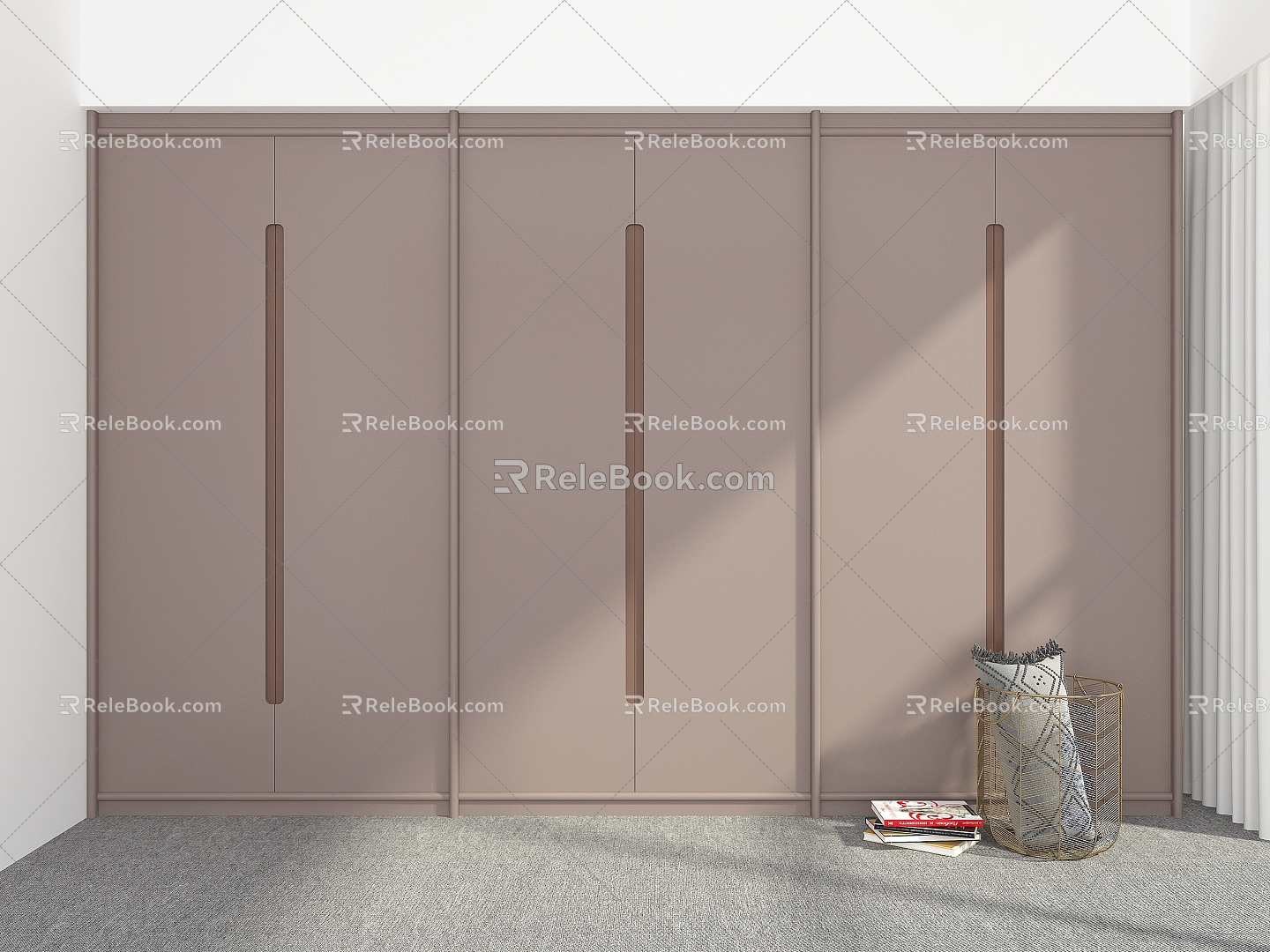 Modern Wardrobe Wardrobe Custom Coat Cabinet Wardrobe 3d model