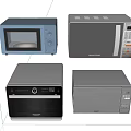 Modern Kitchen Appliances With Microwaves And Ovens In Various Styles And Colors