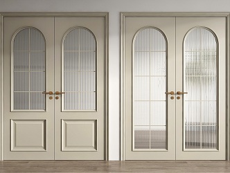 French double door 3d model