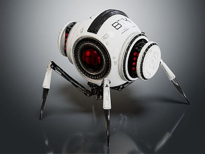 Modern Robots Sci-Fi Robots 3d model