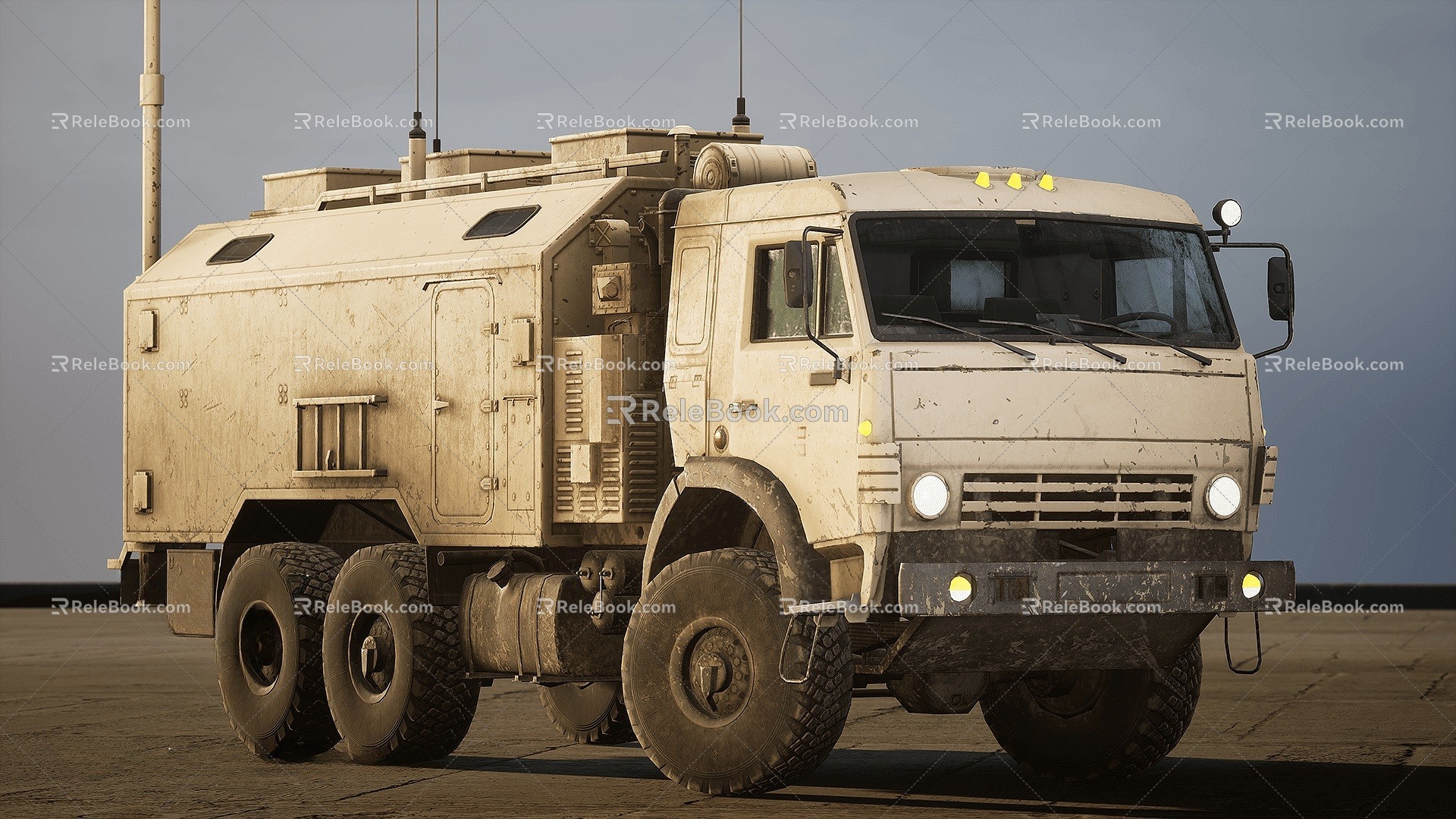 Armored Vehicle Command Vehicle Military Vehicle 3d model