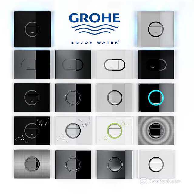 Daily Washing Faucets With Various Designs For Enjoyable Water Experience 3d model 