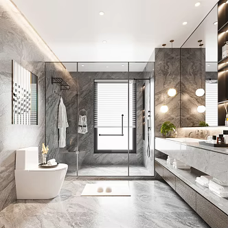 Modern toilet 3d model