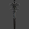 Mythical Fantasy Sword With Ornate Hilt Intricate Skull Design And Sharp Blade