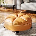 Modern sofa stool cushion 3d model