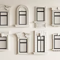 Various Decorative Window Frames With Classic And Modern Architectural Designs