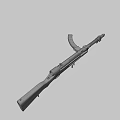 type submachine gun 3d model