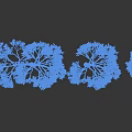 Snow Covered Arbor Trees Displaying Various Frosty Branch Shapes In Winter