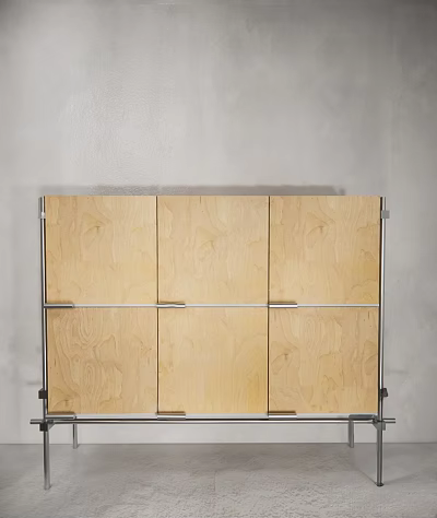 Modern Entryway Cabinet And Stylish Side Cabinet With Storage Design For Home Interior Decor 3d model