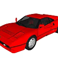 Red Ferrari Sports Car With Sleek Exterior Design And Alloy Wheels