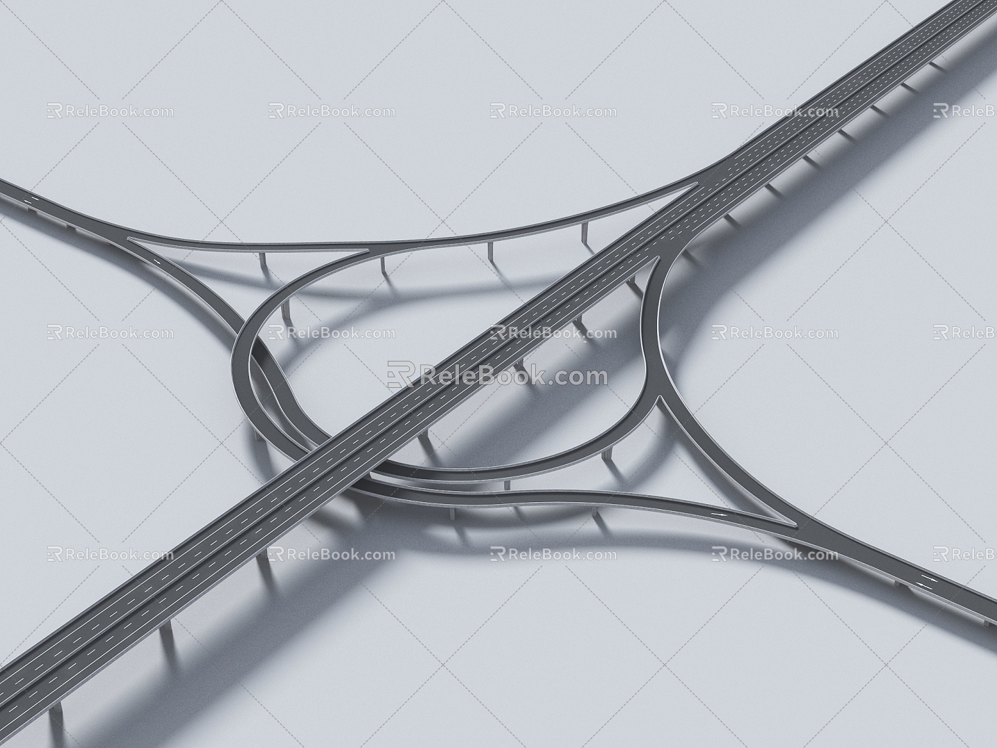 Interchange viaduct 3d model