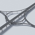 Interchange viaduct 3d model