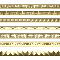 Chinese-style back-shaped lines with Chinese-style wooden lines 3d model