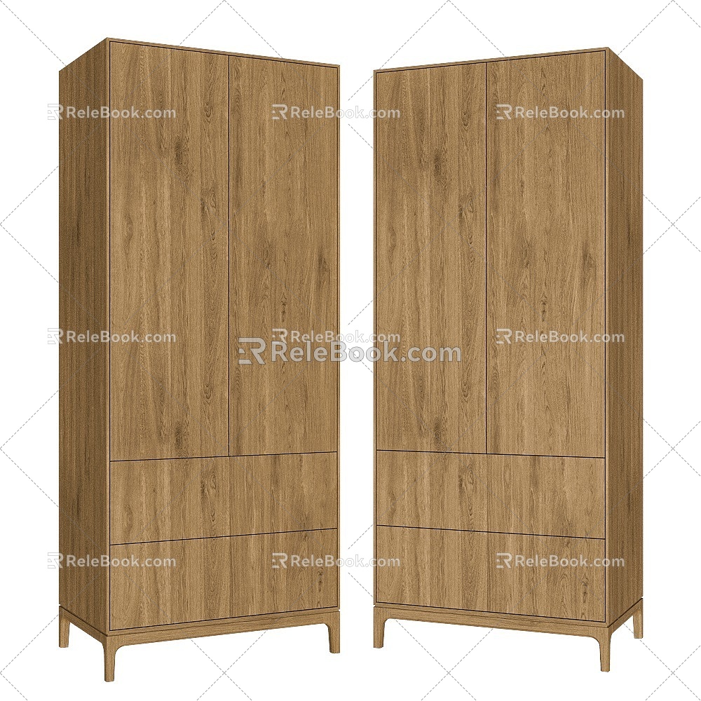 shkaf solid wood wardrobe 18 3d model