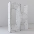 Modern White Geometric Room Divider Design For Interior Space Partition