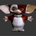 Anthropomorphic Game Movie Character With Cute Red White Fur Large Ears And Outstretched Hands
