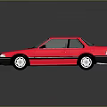 Stylish Pink Two Door Coupe With Sunroof And Reflective Exterior Design