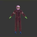 Navy Blue Coverall With White Helmet As Essential Daily Living Supplies Clothing