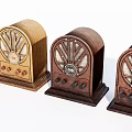 Vintage Wooden Radios With Classic Design And Various Color Options For Home Use