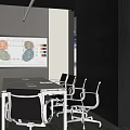 modern public office area open office area 3d model
