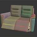 Gray Leather Modern Multifunctional Sofa With Reclining Seats And Cozy Design