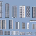 Various Designed Residential Buildings With Different Exterior Styles And Heights