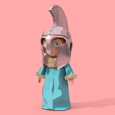 Modern Cartoon Doll 3d model