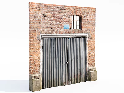 modern gate iron gate 3d model