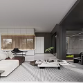 Modern Living Room Interior With Dark Wood Walls Black Armchairs And Marble Coffee Table