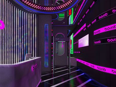 Modern KTV Hall 3d model