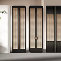 Silent Wind Screen Partition Rattan Screen 3d model