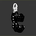 Durable Automotive Part Featuring Black Roller And Silver Metal Hook Design