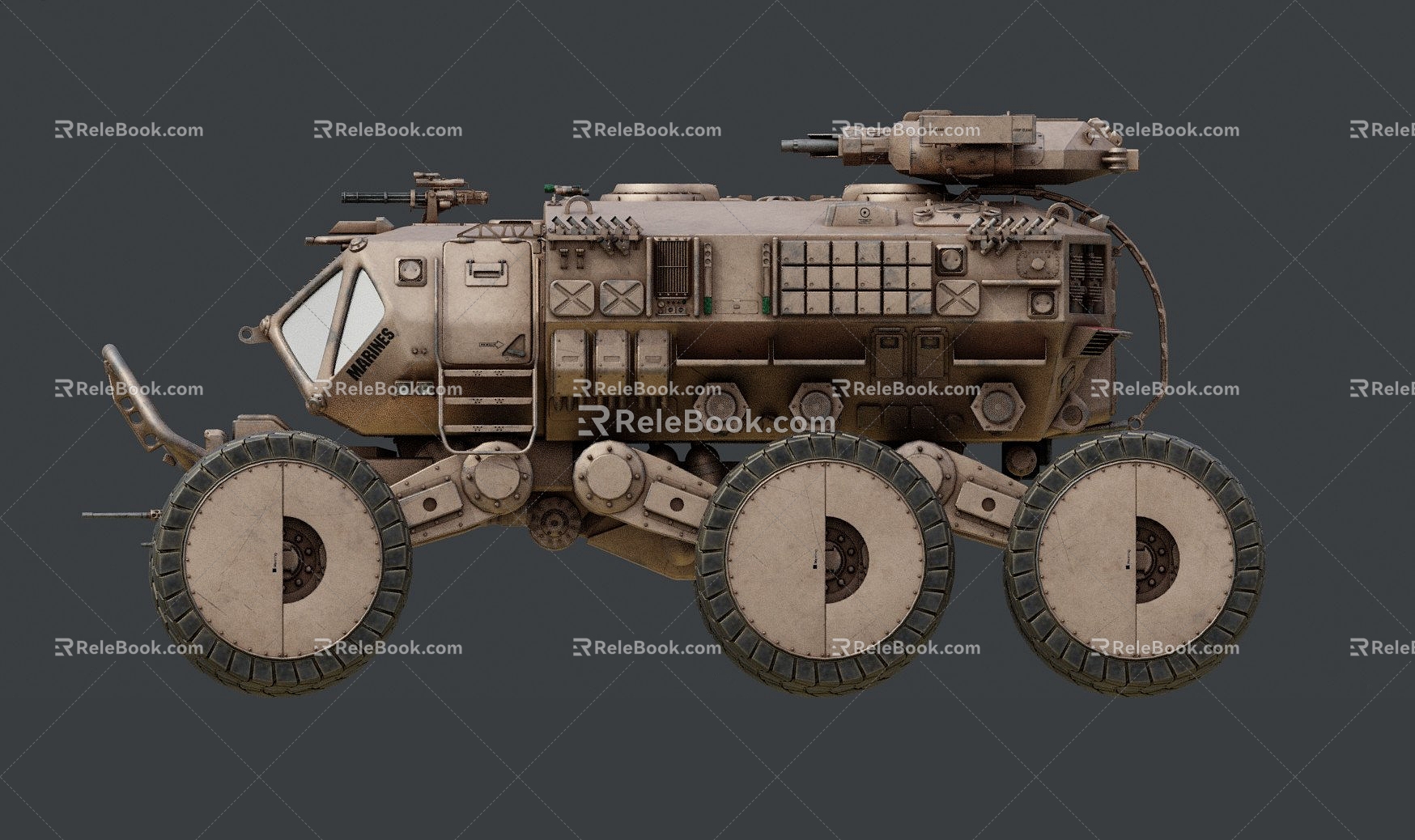 Combat Vehicle Armored Vehicle 3d model