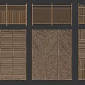 Bamboo partition 3d model
