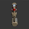 Modern sci-fi rifle sci-fi sniper rifle laser pulse gun pulse gun 3d model