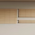 Wooden Venetian Blinds in Various Sizes and Natural Tone for Home Interior Design